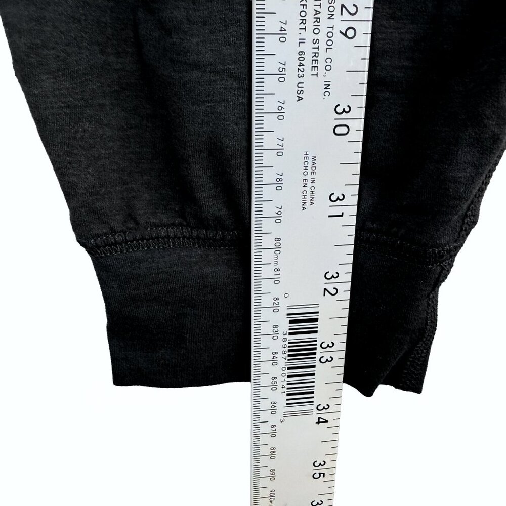 VUORI Lux Henley Jumpsuit Black Long Sleeve Drawstring M/L Athleisure Loungewear - Picture 9 of 11